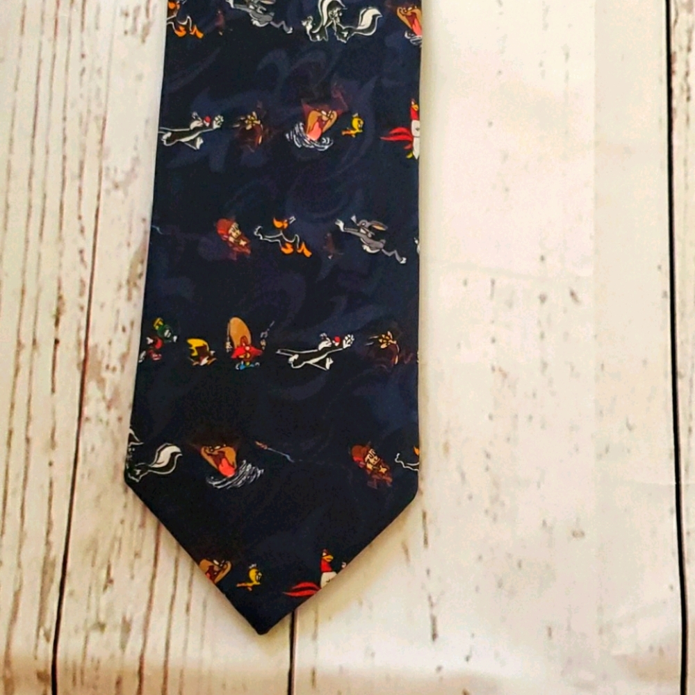 Looney Tunes necktie midnight blue